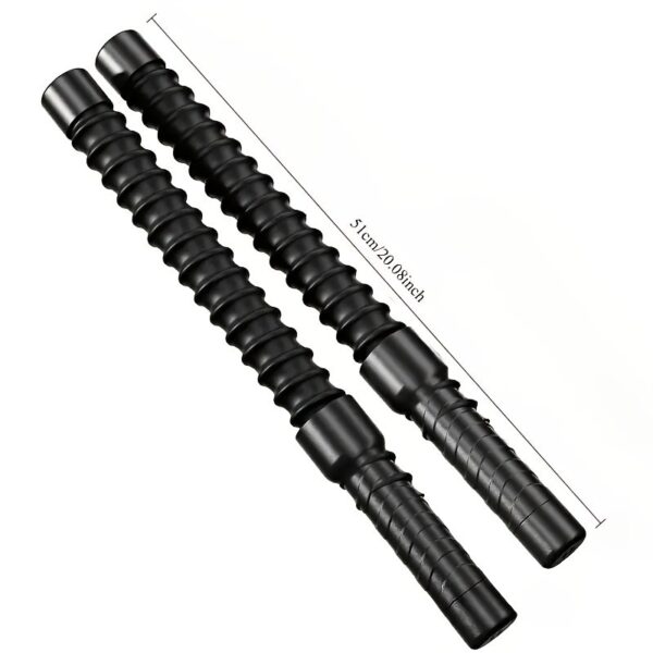 2pcs Stainless Steel Combat Training Sticks for Home Fitness