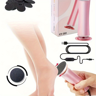 Electric Foot Care Machine with 60 Sandpapers and Adjustable Speed