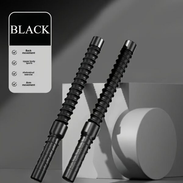 2pcs Stainless Steel Combat Training Sticks for Home Fitness