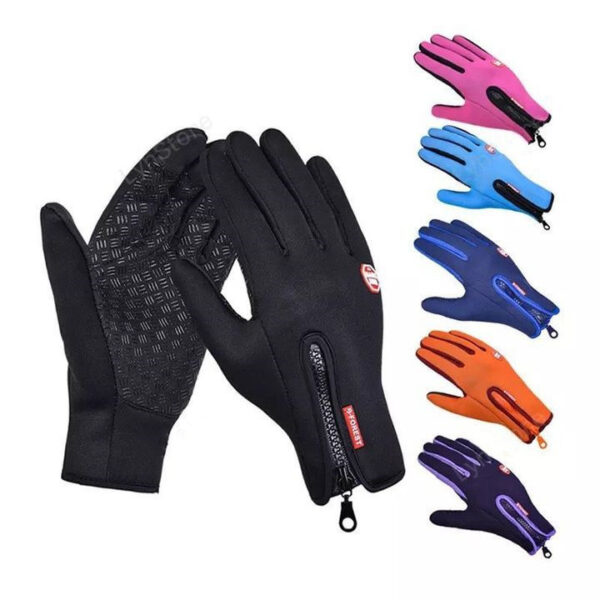 Waterproof Winter Touchscreen Gloves with Fleece for Riding and Sports