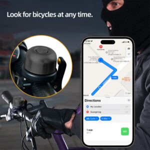 2-in-1 Smart Tracking Bell with GPC for Bikes and Backpacks
