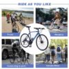 24-Speed 700C Hybrid Road Bike with Disc Brakes for Men and Women