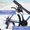 24-Speed 700C Hybrid Road Bike with Disc Brakes for Men and Women
