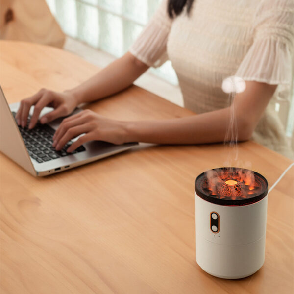 Volcanic Flame USB Aroma Diffuser and Jellyfish Humidifier Lamp