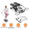 Mini Fitness Stepper with LCD and Resistance Bands 330lbs Max Load