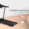 Foldable Electric Treadmill with Tilt and 12 Preset Programs