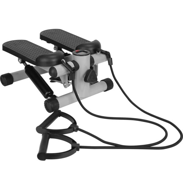 Mini Fitness Stepper with LCD and Resistance Bands 330lbs Max Load