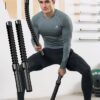 2pcs Stainless Steel Combat Training Sticks for Home Fitness