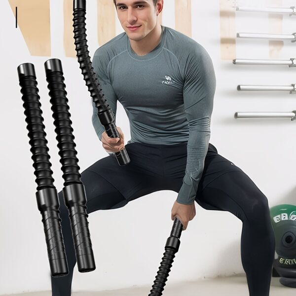 2pcs Stainless Steel Combat Training Sticks for Home Fitness