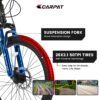 S26102 26" Mountain Bike with 21-Speed Shimano and Disc Brakes