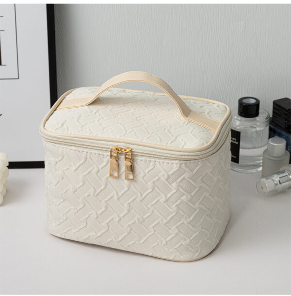 Umizolco Large Travel Makeup Bag Black White Portable Organizer