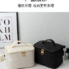 Umizolco Large Travel Makeup Bag Black White Portable Organizer
