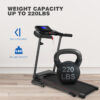 Foldable Electric Treadmill with Tilt and 12 Preset Programs