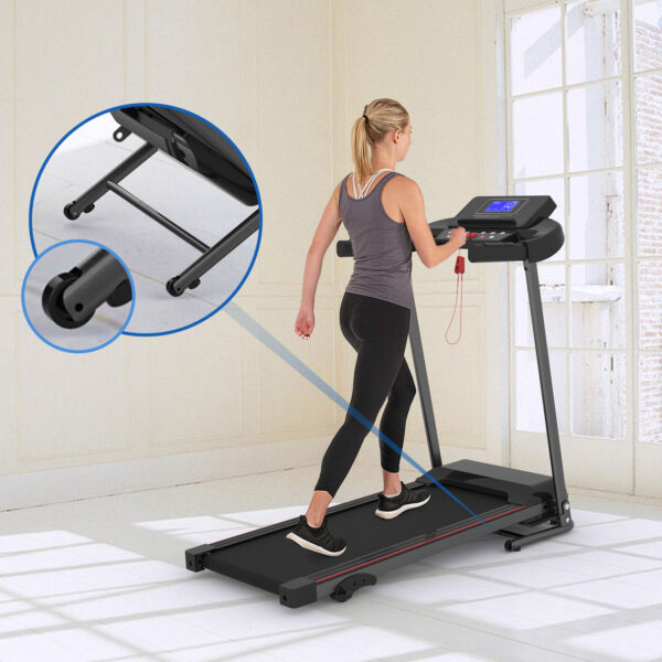 Foldable Electric Treadmill with Tilt and 12 Preset Programs