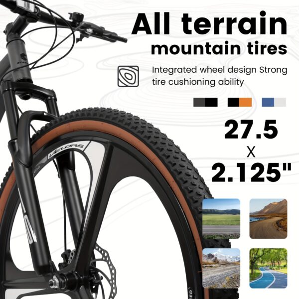 A27301M Ecarpat 27.5" Mountain Bike with 21-Speed and Dual Disc Brakes
