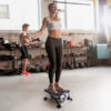 Mini Fitness Step Machine with LCD and Resistance Bands 330lbs Capacity