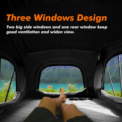 ILANDER Lite 140 cm Folding Rooftop Tent for SUV/Sedan/Truck