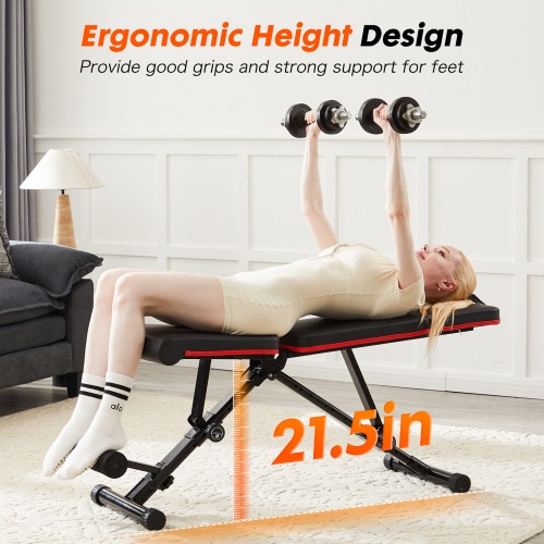 Adjustable Foldable Weight Bench for Full Body Workout