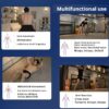 2pcs Stainless Steel Combat Training Sticks for Home Fitness