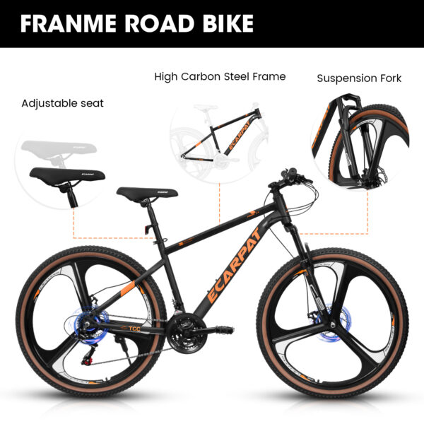 A27301M Ecarpat 27.5" Mountain Bike with 21-Speed and Dual Disc Brakes