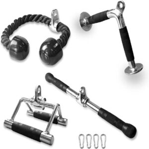 4-Piece Adjustable Fitness Handlebars and Squat Rack Set for Home Use