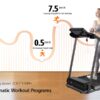 Foldable Electric Treadmill with Tilt and 12 Preset Programs