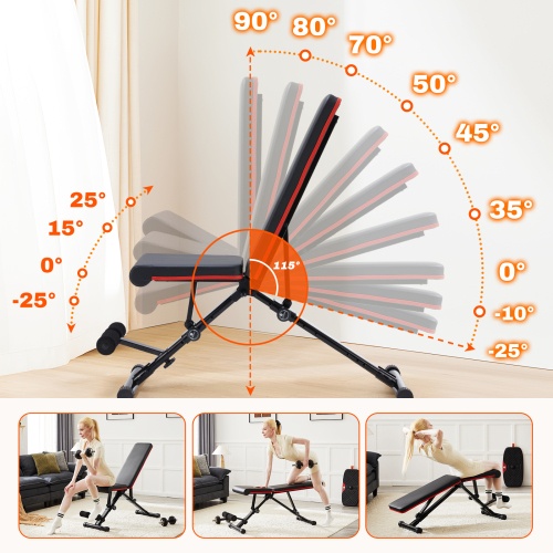 Adjustable Foldable Weight Bench for Full Body Workout