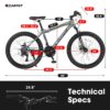 24" Kids Mountain Bike with 21-Speed Shimano and Dual Disc Brakes