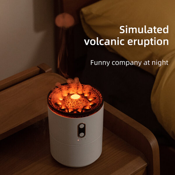 Volcanic Flame USB Aroma Diffuser and Jellyfish Humidifier Lamp