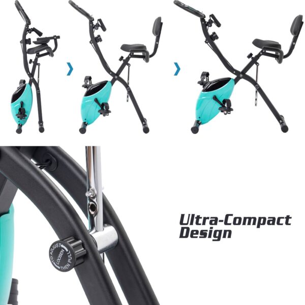 Folding Exercise Bike with Adjustable Resistance X-Bike Style