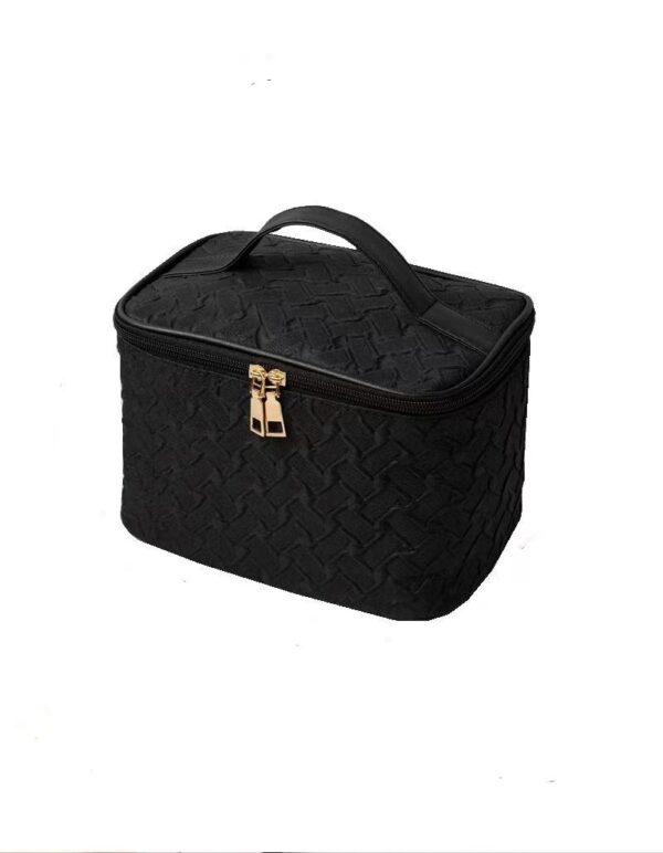 Umizolco Large Travel Makeup Bag Black White Portable Organizer