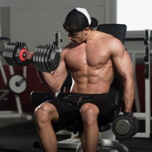 10-in-1 Adjustable Dumbbell Set 55LB for Home Full Body Workout
