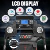 3.25HP Foldable Electric Treadmill with Auto Incline 400lbs Capacity