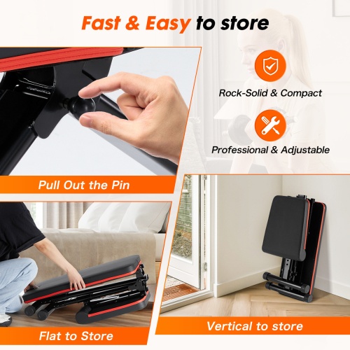 Adjustable Foldable Weight Bench for Full Body Workout