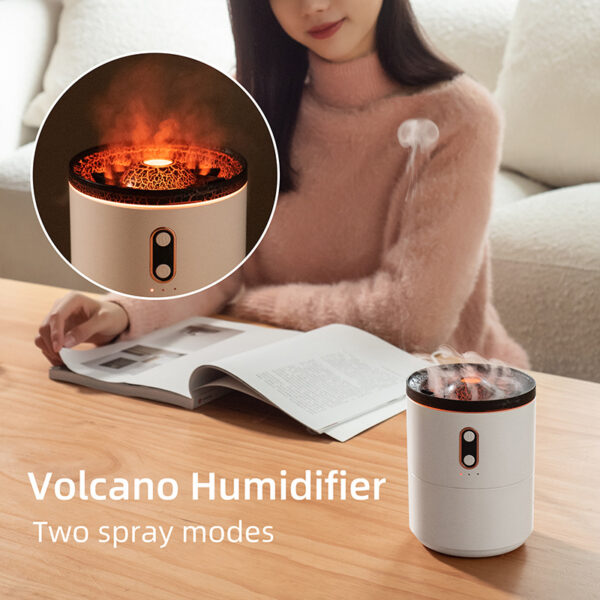 Volcanic Flame USB Aroma Diffuser and Jellyfish Humidifier Lamp