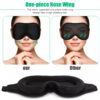 3D Silk Eye Mask for Sleep with Soft Padded Shade Cover