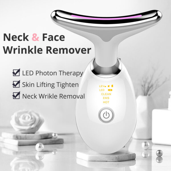 EMS Thermal Neck Massager with Microcurrent Wrinkle Remover