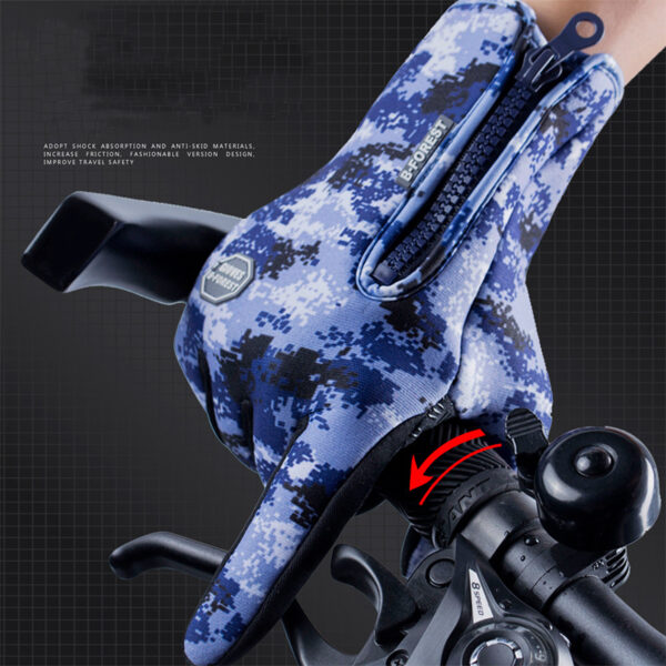 Waterproof Winter Touchscreen Gloves with Fleece for Riding and Sports
