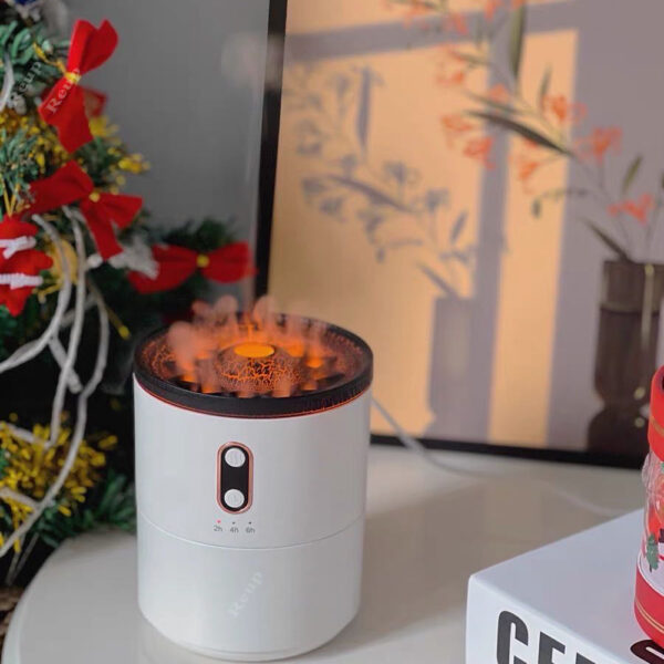 Volcanic Flame USB Aroma Diffuser and Jellyfish Humidifier Lamp