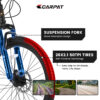 S26102 26" Mountain Bike with 21-Speed Shimano and Disc Brakes