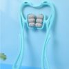 Manual Six-Wheel Neck Massager Roller for Pain Relief