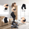 Mini Fitness Step Machine with LCD and Resistance Bands 330lbs Capacity