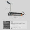 Folding Treadmill with LCD for Walking and Cardio Exercise