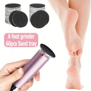 Electric Foot Care Machine with 60 Sandpapers and Adjustable Speed