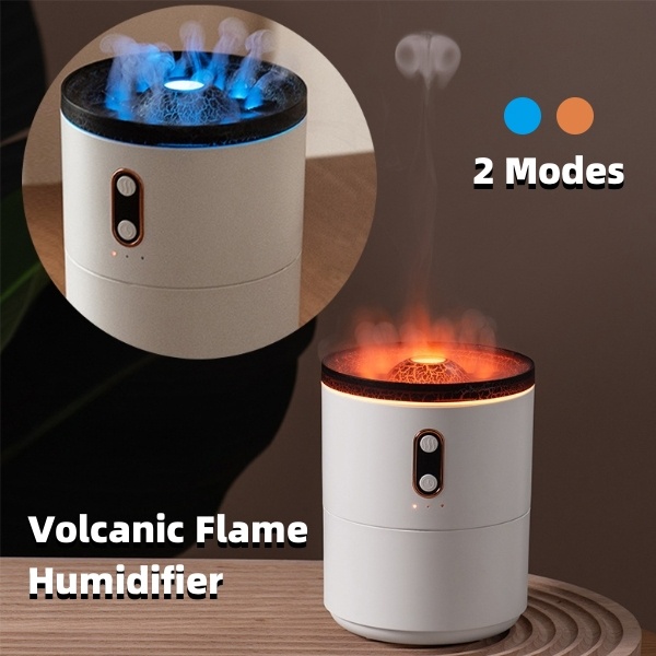 Volcanic Flame USB Aroma Diffuser and Jellyfish Humidifier Lamp