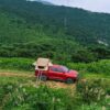 Waterproof Rooftop Tent 280TC Lattice Cloth for Camping and Travel