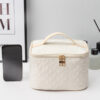 Umizolco Large Travel Makeup Bag Black White Portable Organizer