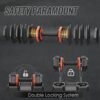 10-in-1 Adjustable Dumbbell Set 55LB for Home Full Body Workout