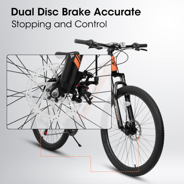 A26322 26" Aluminum Mountain Bike with 21-Speed and Shock Fork