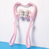 Manual Six-Wheel Neck Massager Roller for Pain Relief